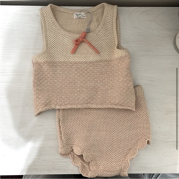 NWOT Tun Tun Pink Marl Knitted Set - Picture 2 of 12